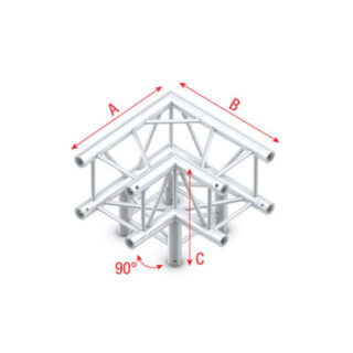 MILOS Corner 3-way 90° Pro-30 Square G Truss