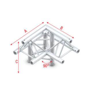 MILOS Corner 90° down left, apex up Pro-30 Triangle G Truss