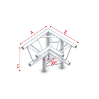MILOS Corner 90° down right, apex down Pro-30 Triangle G Truss