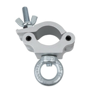 Showgear 50 mm Half Coupler + Eye SWL: 340 kg, Aluminium, silver